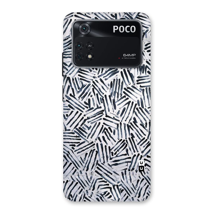 Black Tiny Uneven Back Case for Poco M4 Pro 4G