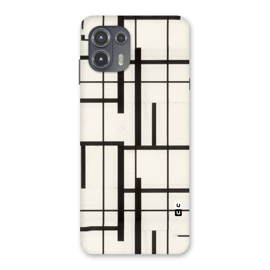 Black Unsymmetry Back Case for Motorola Edge 20 Fusion