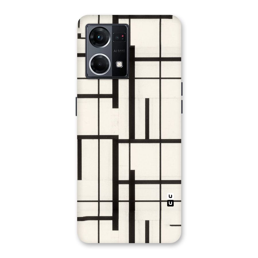 Black Unsymmetry Glass Back Case for Oppo F21 Pro 5G