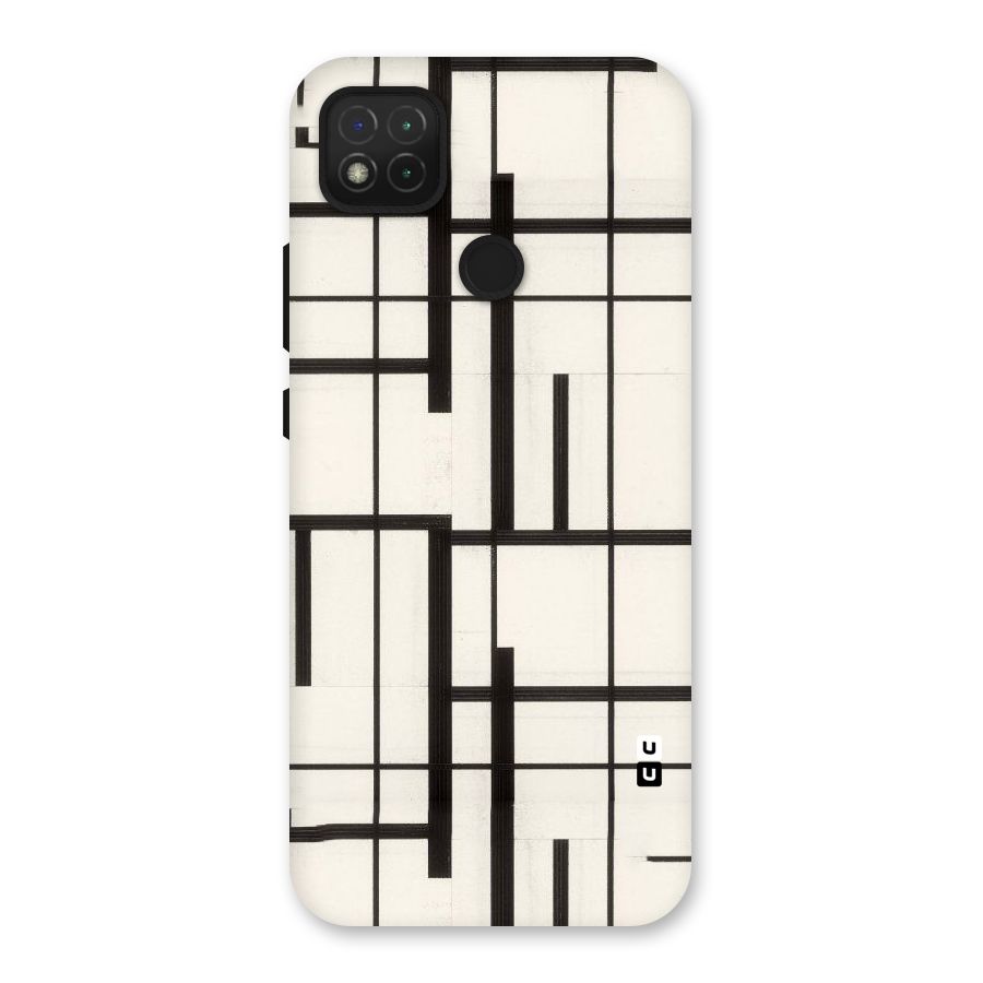 Black Unsymmetry Back Case for Redmi 9 Activ
