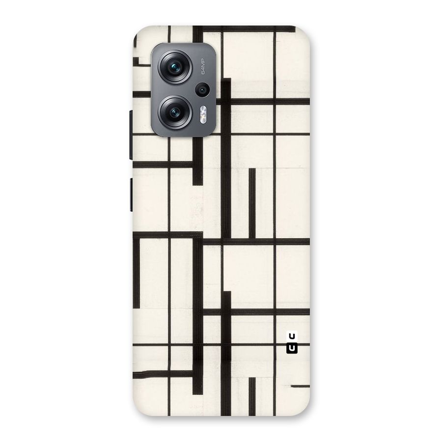 Black Unsymmetry Back Case for Redmi K50i