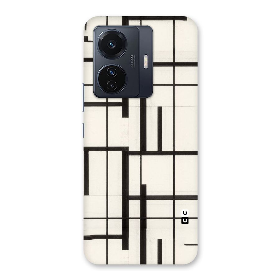 Black Unsymmetry Back Case for Vivo T1 Pro