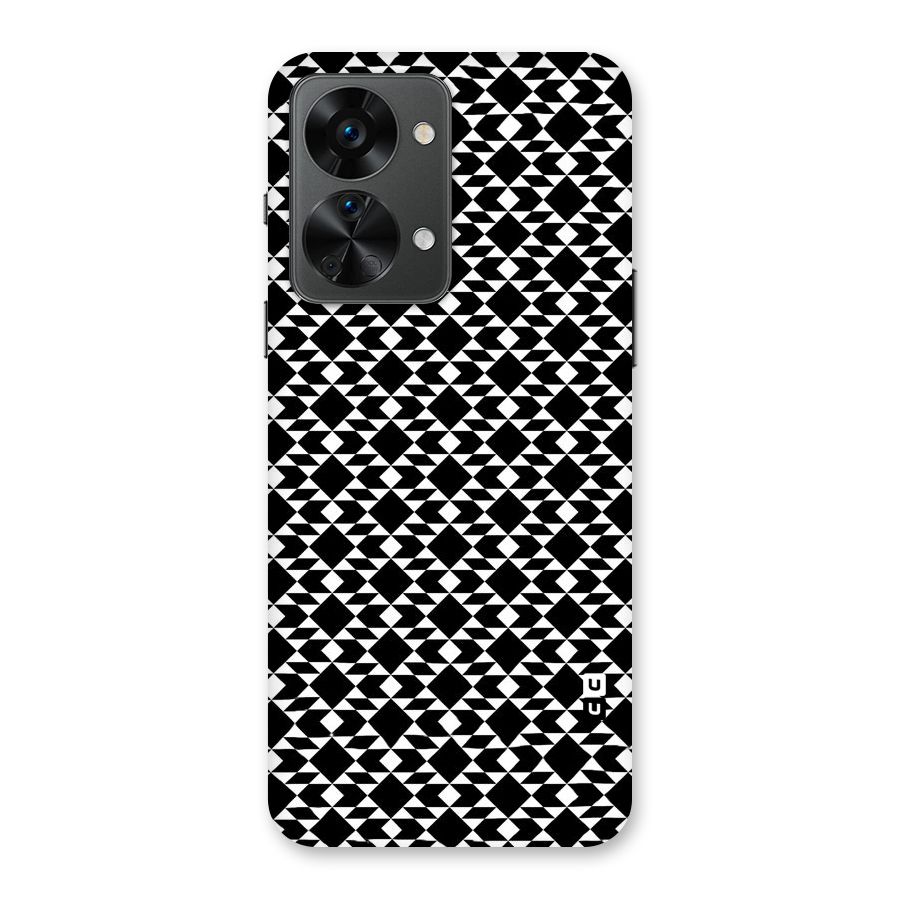 Black White Diamond Abstract Back Case for OnePlus Nord 2T