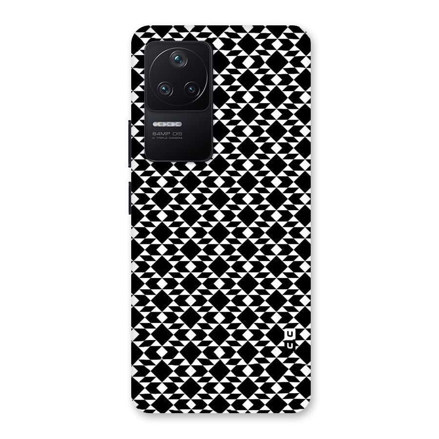 Black White Diamond Abstract Back Case for Poco F4 5G