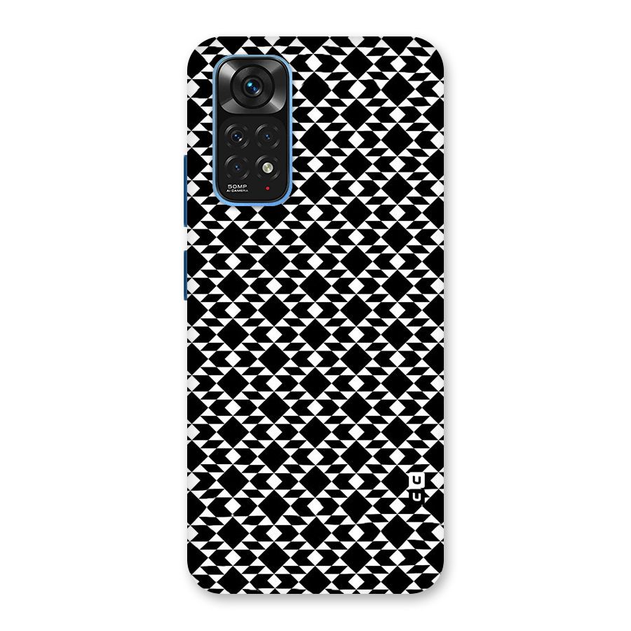 Black White Diamond Abstract Back Case for Redmi Note 11S