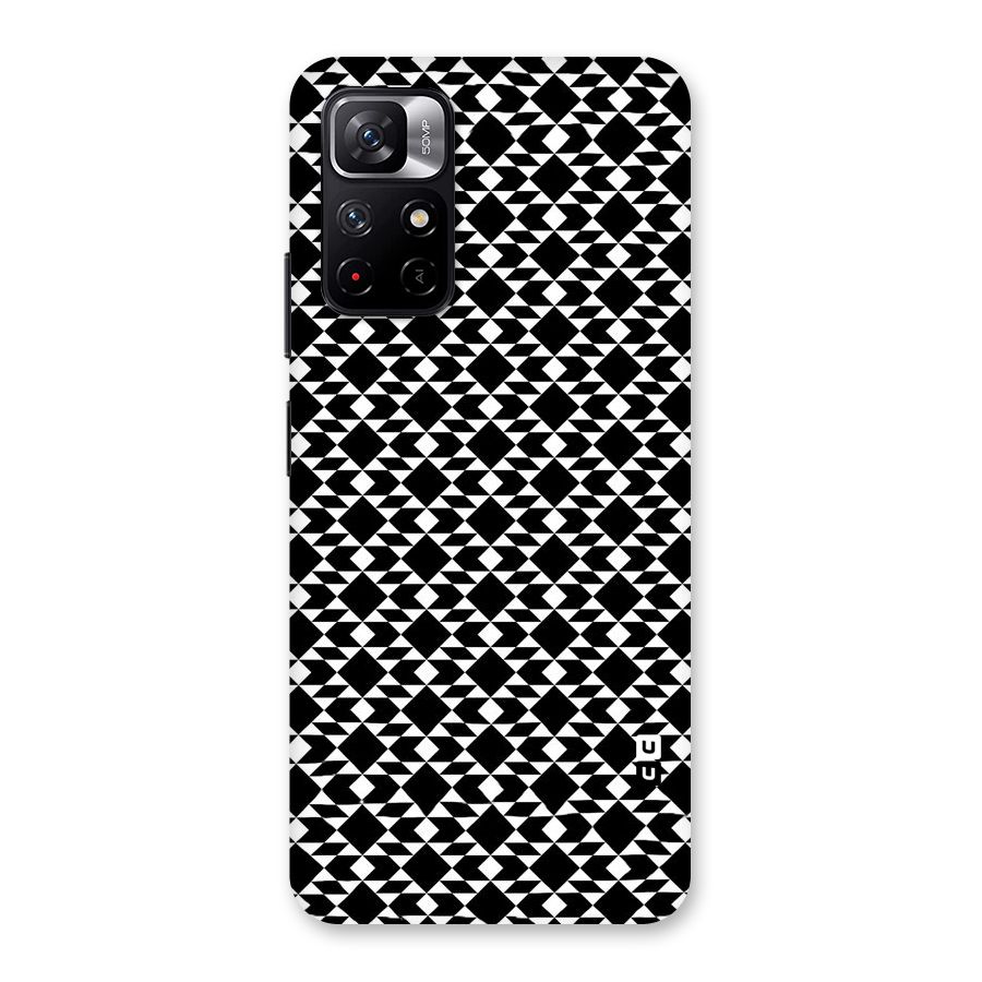 Black White Diamond Abstract Back Case for Redmi Note 11T 5G