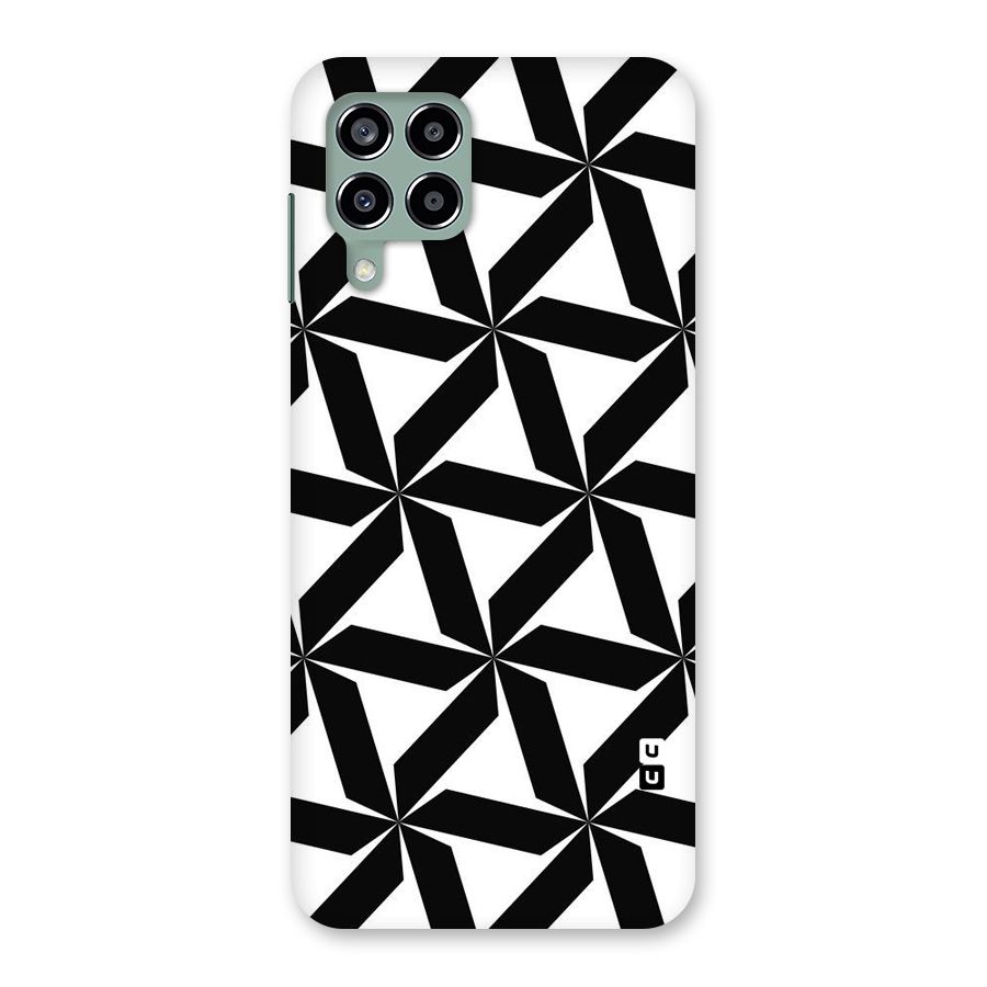 Black White Fan Design Back Case for Galaxy M33