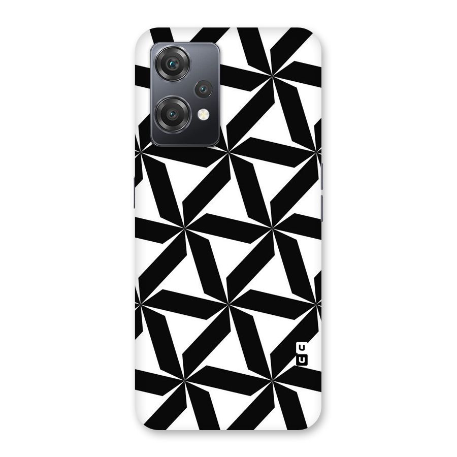 Black White Fan Design Back Case for OnePlus Nord CE 2 Lite 5G