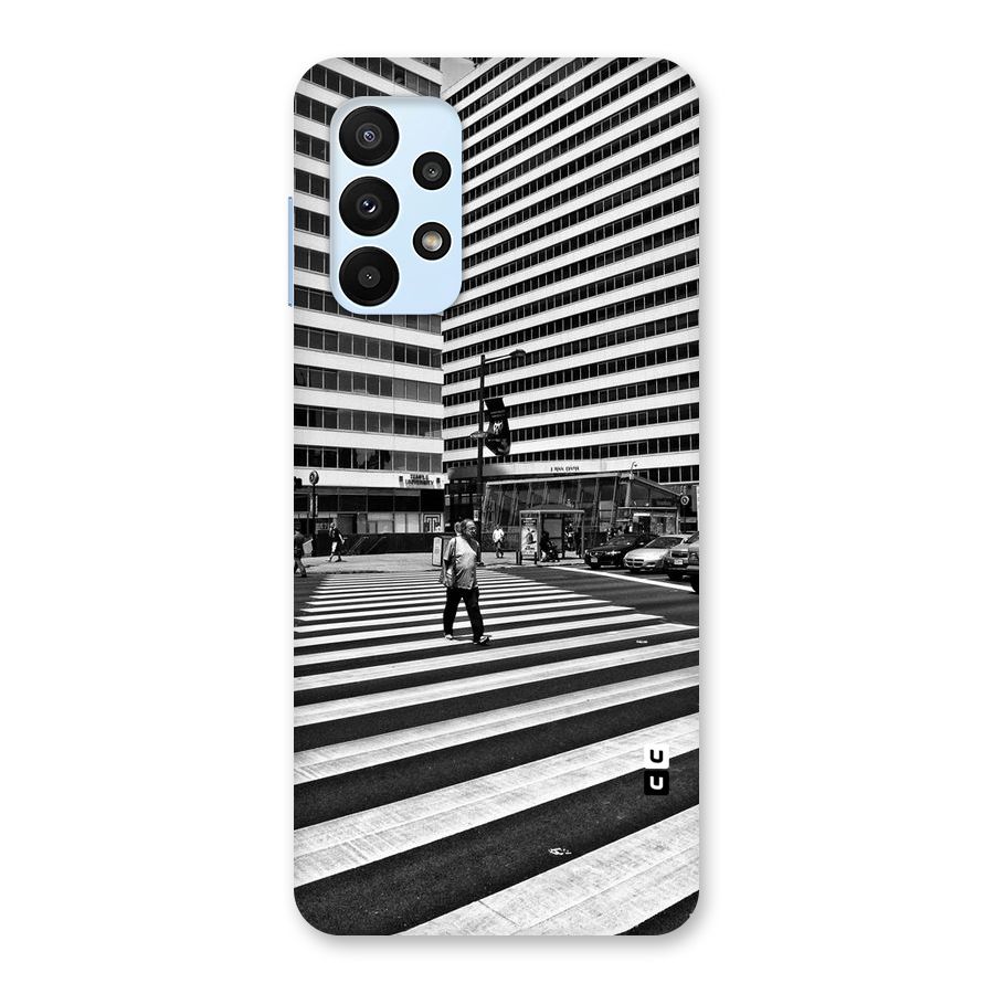 Black White Perspective Back Case for Galaxy A23