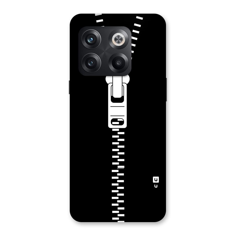 Black Zipper Back Case for OnePlus 10T