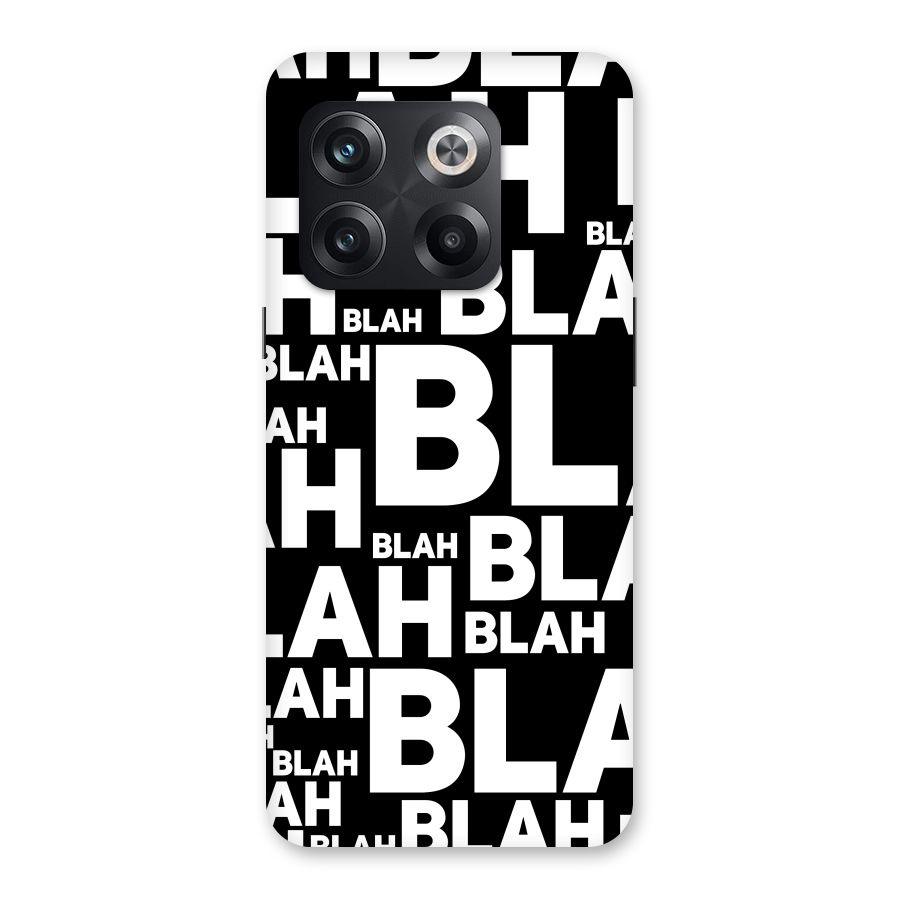 Blah Blah Pattern Back Case for OnePlus 10T