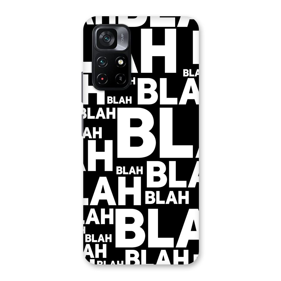 Blah Blah Pattern Back Case for Poco M4 Pro 5G