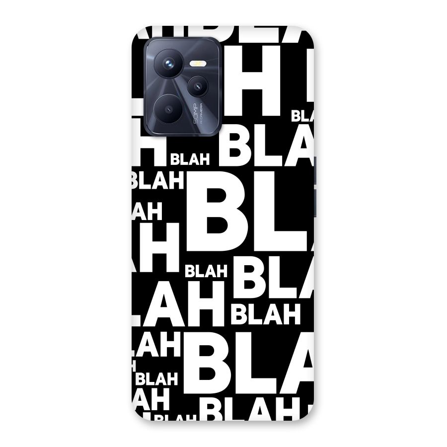 Blah Blah Pattern Back Case for Realme C35