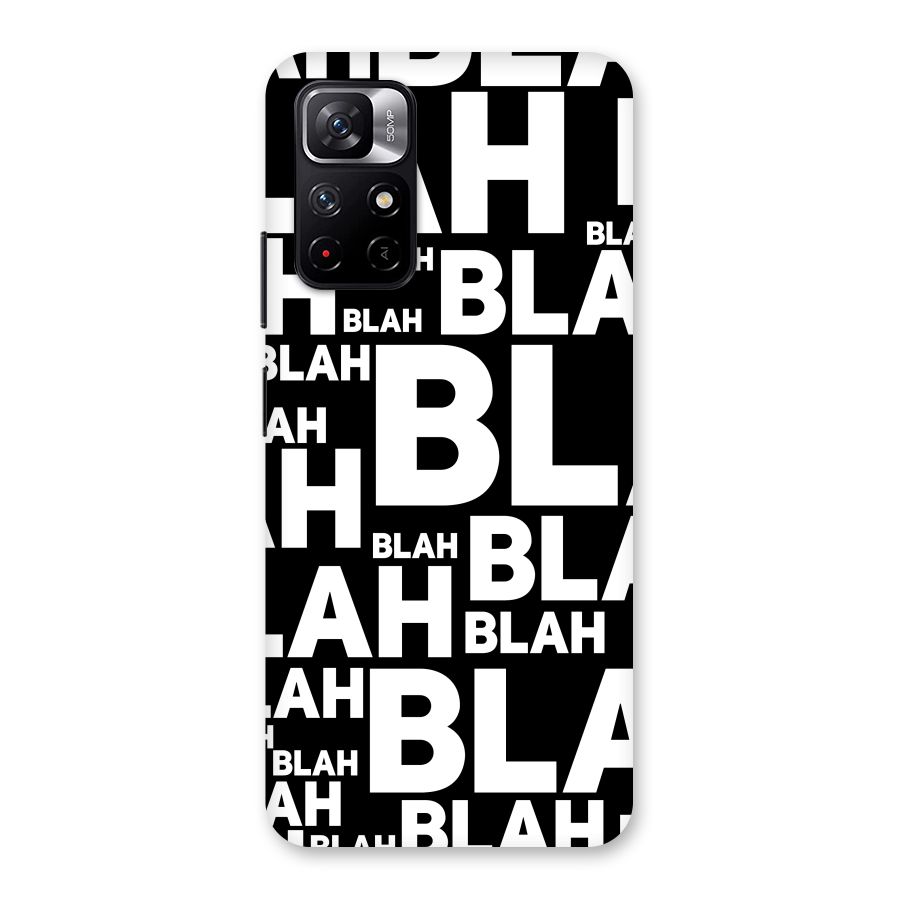 Blah Blah Pattern Back Case for Redmi Note 11T 5G