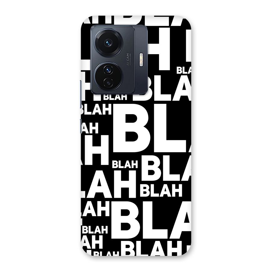 Blah Blah Pattern Back Case for Vivo T1 Pro