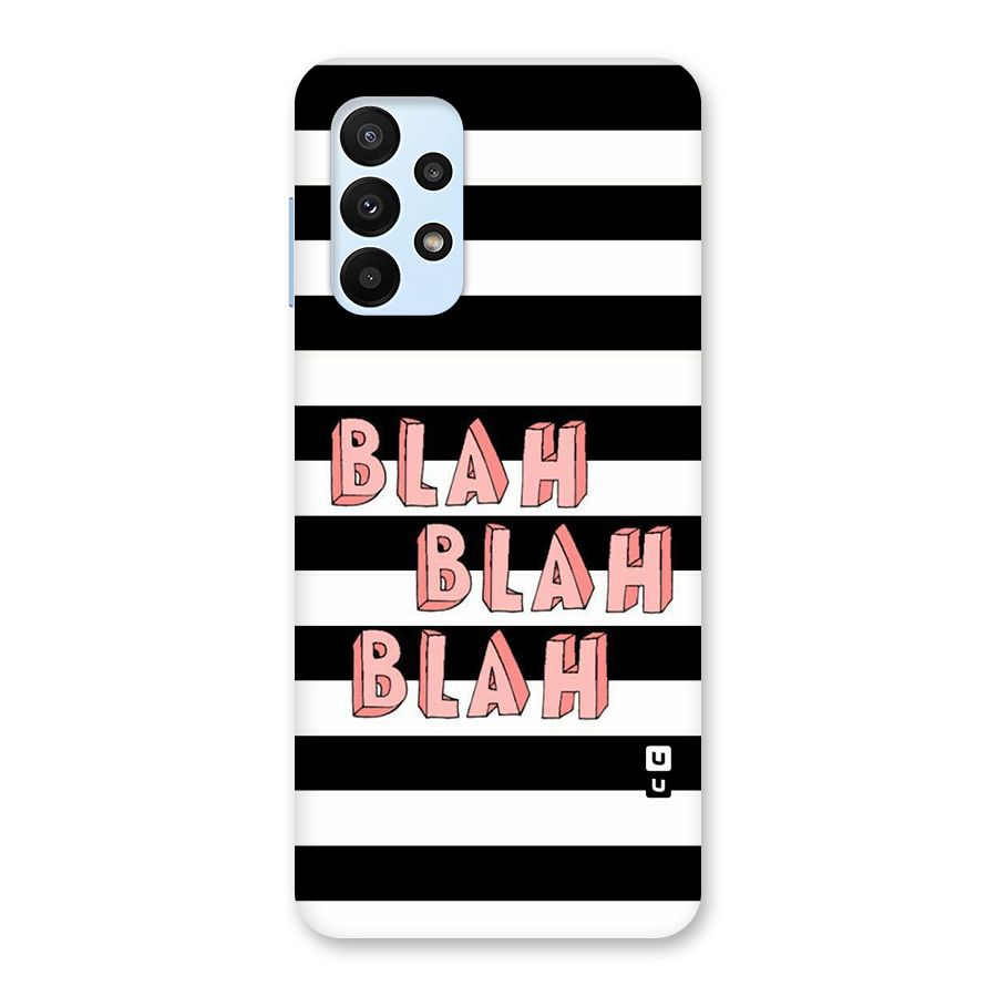Blah Bold Stripes Back Case for Galaxy A23