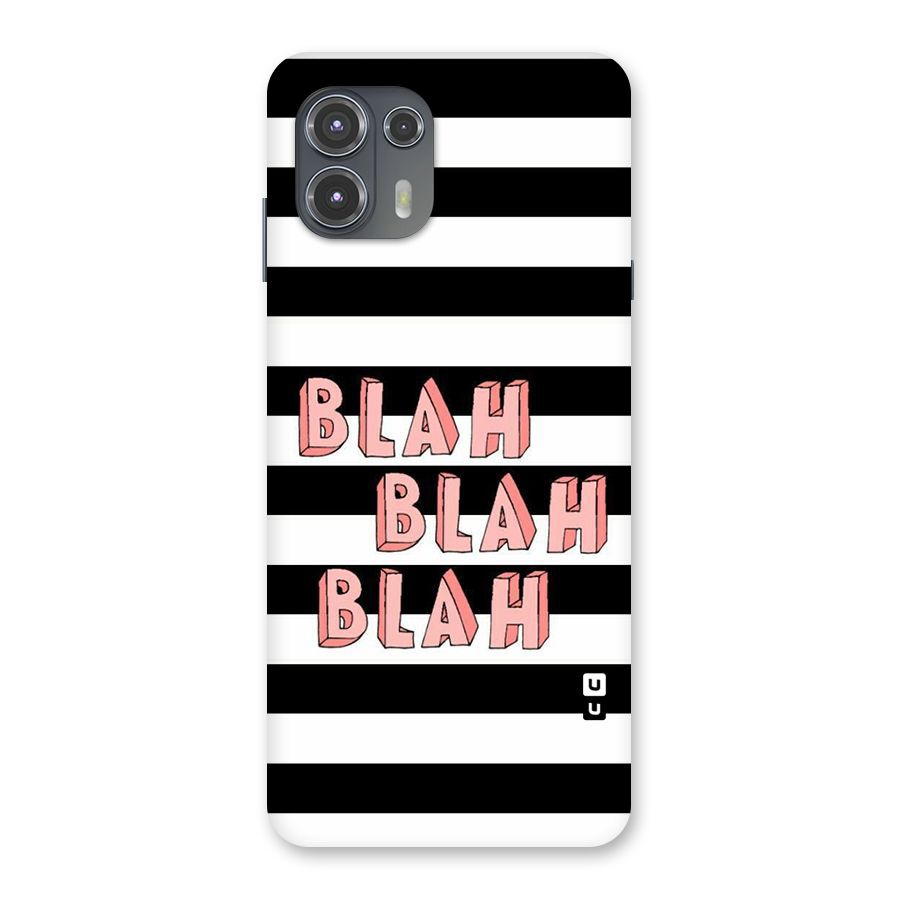 Blah Bold Stripes Back Case for Motorola Edge 20 Fusion