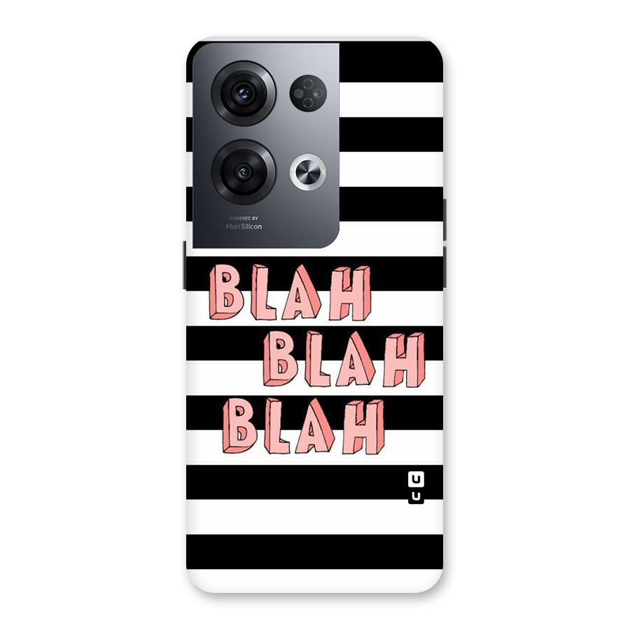 Blah Bold Stripes Back Case for Oppo Reno8 Pro 5G