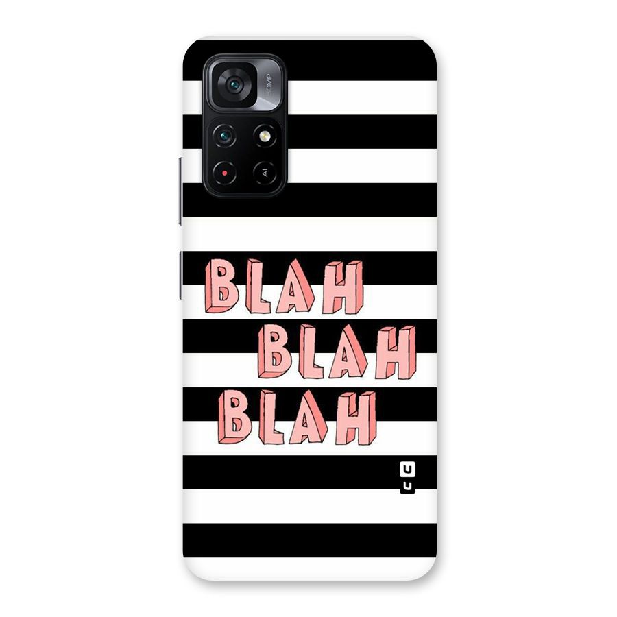 Blah Bold Stripes Back Case for Poco M4 Pro 5G