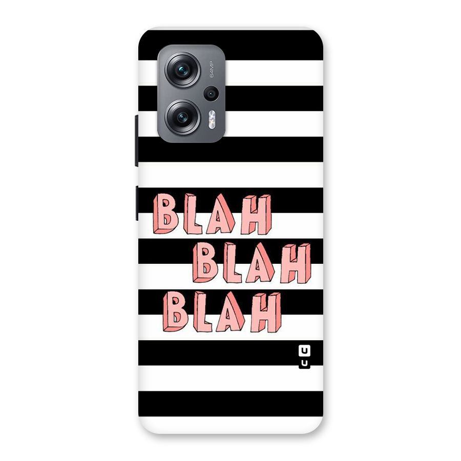 Blah Bold Stripes Back Case for Redmi K50i