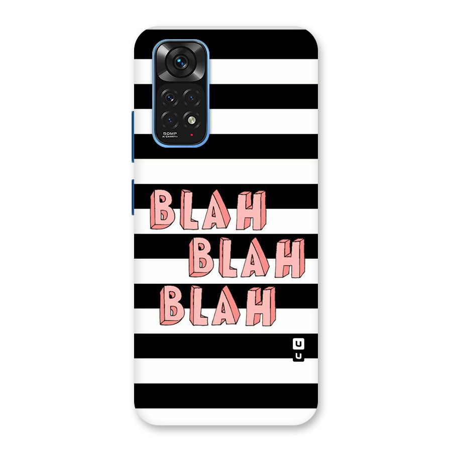 Blah Bold Stripes Back Case for Redmi Note 11S
