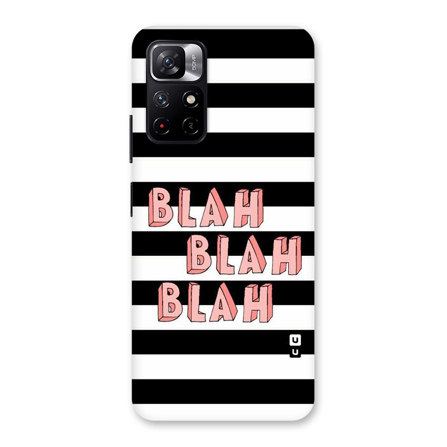 Blah Bold Stripes Back Case for Redmi Note 11T 5G