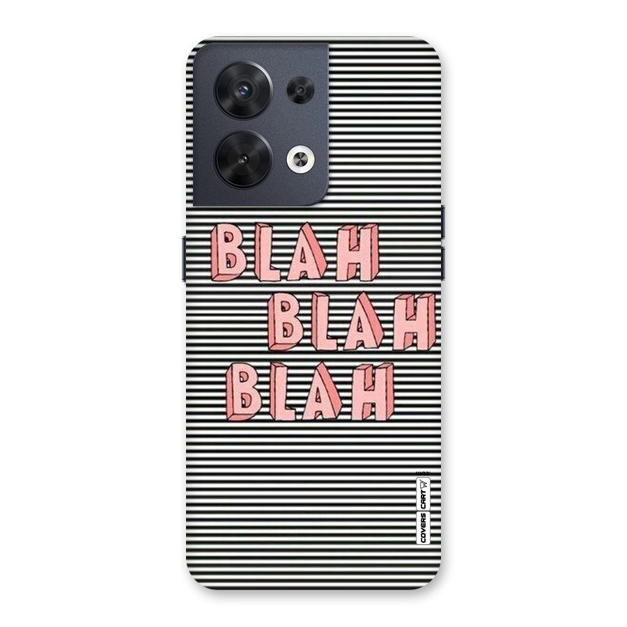 Blah Stripes Back Case for Oppo Reno8 5G