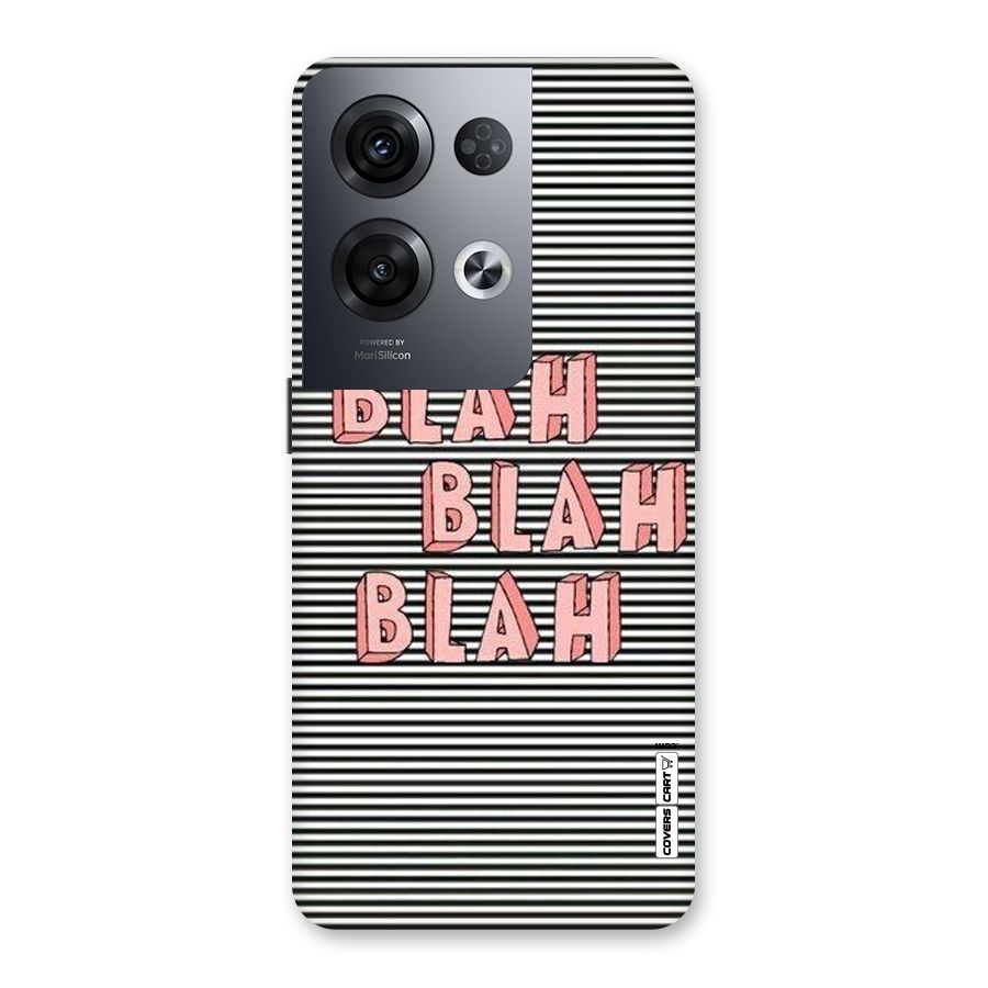 Blah Stripes Back Case for Oppo Reno8 Pro 5G