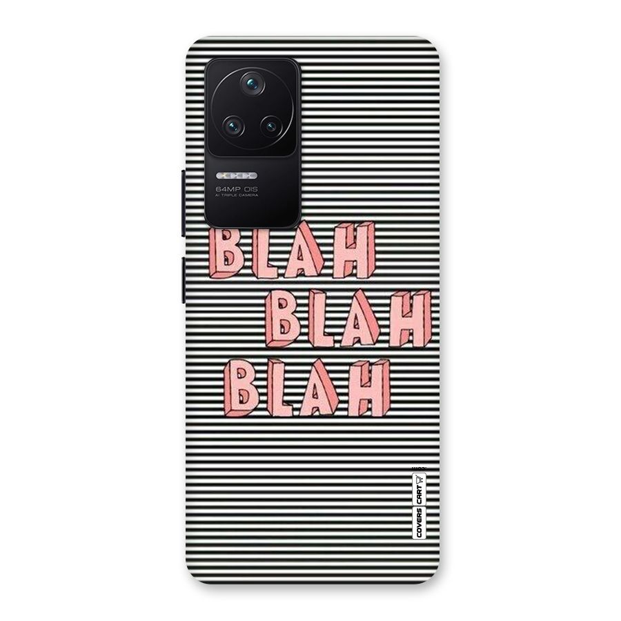 Blah Stripes Back Case for Poco F4 5G