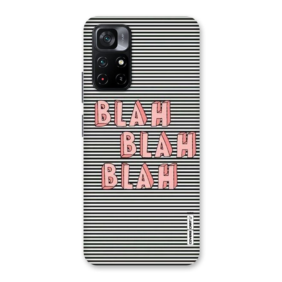 Blah Stripes Back Case for Poco M4 Pro 5G