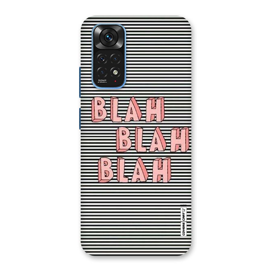 Blah Stripes Back Case for Redmi Note 11S
