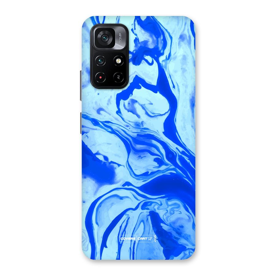 Blaze Blue Marble Texture Back Case for Poco M4 Pro 5G