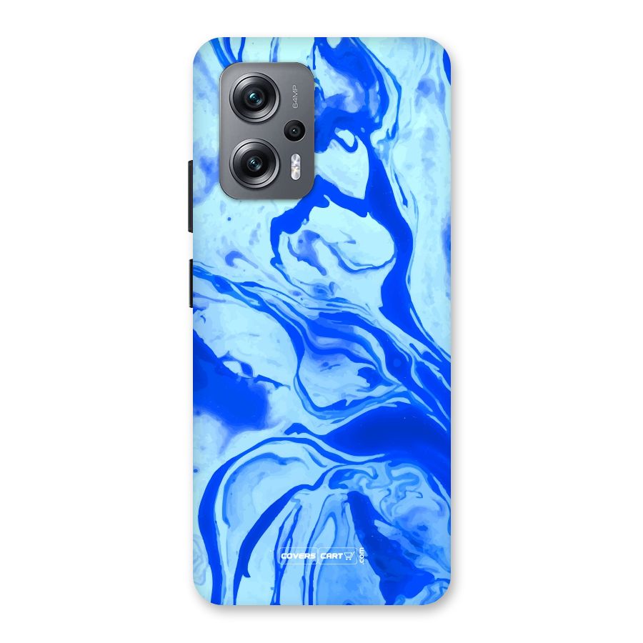 Blaze Blue Marble Texture Back Case for Redmi K50i
