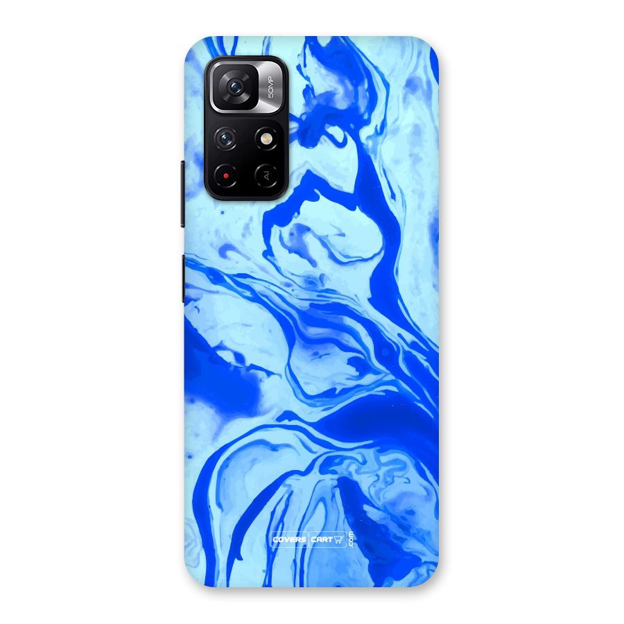 Blaze Blue Marble Texture Back Case for Redmi Note 11T 5G