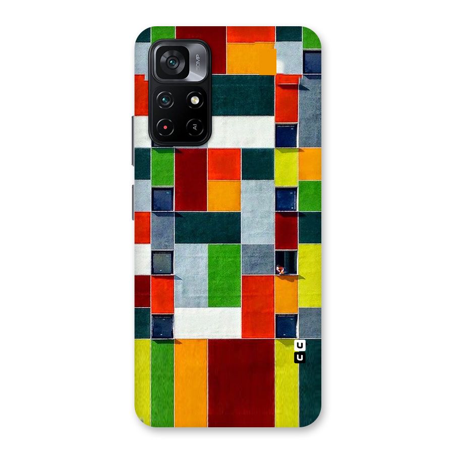 Block Color Design Back Case for Poco M4 Pro 5G
