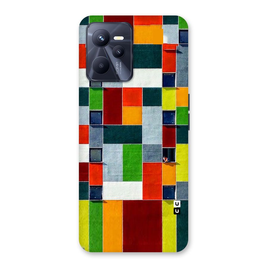 Block Color Design Back Case for Realme C35