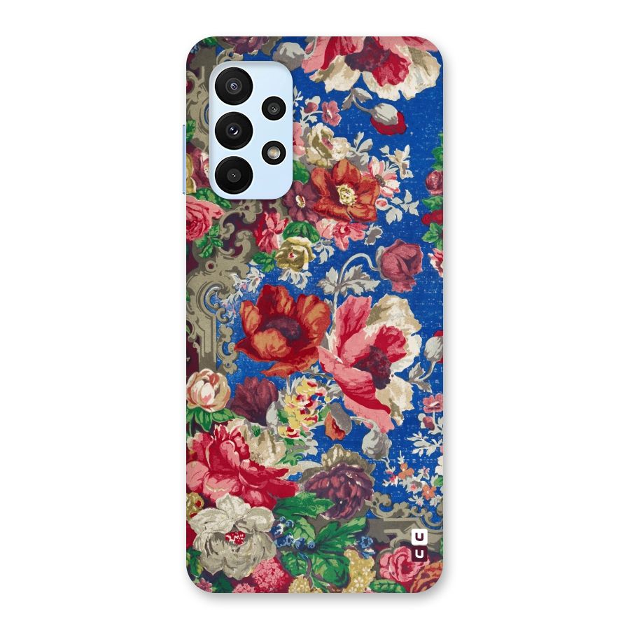 Block Printed Flowers Back Case for Galaxy A23