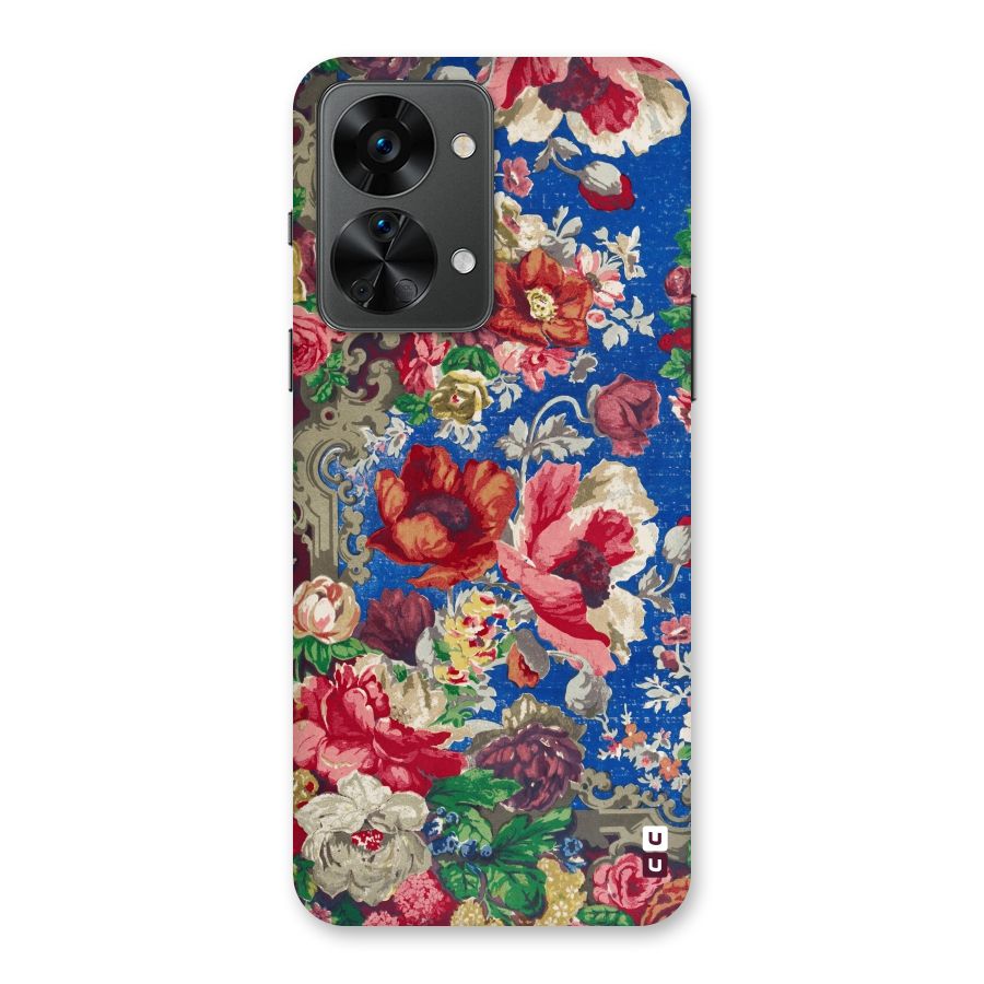 Block Printed Flowers Back Case for OnePlus Nord 2T