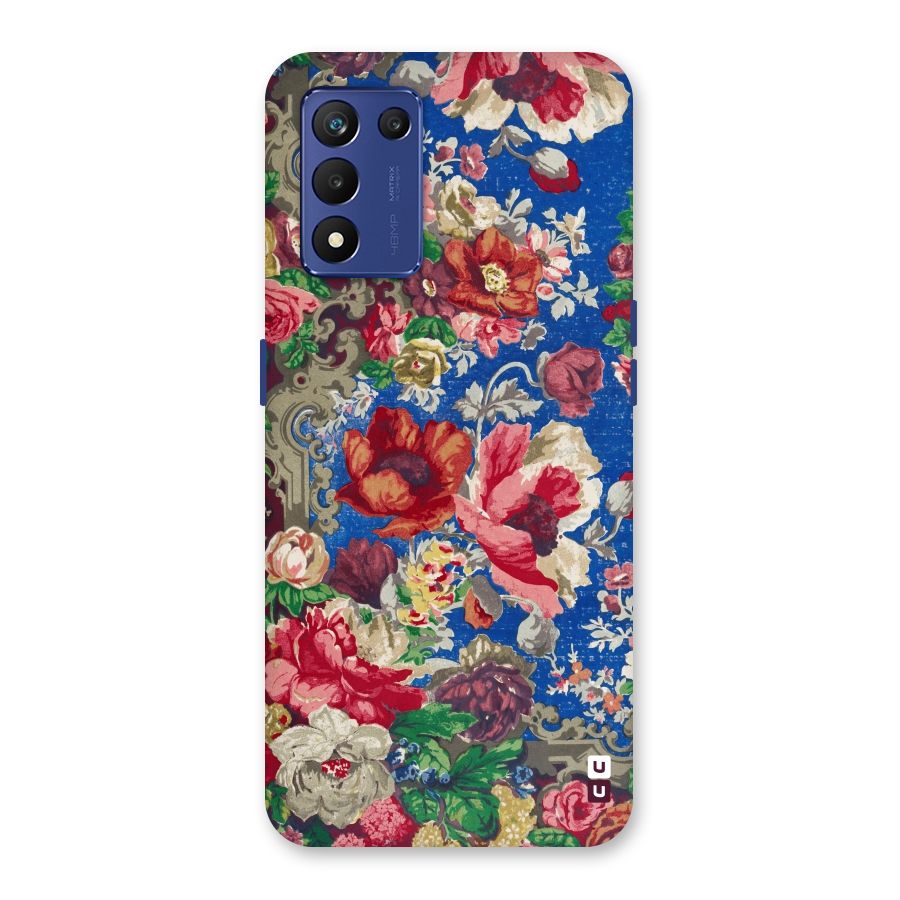 Block Printed Flowers Back Case for Realme 9 5G Speed