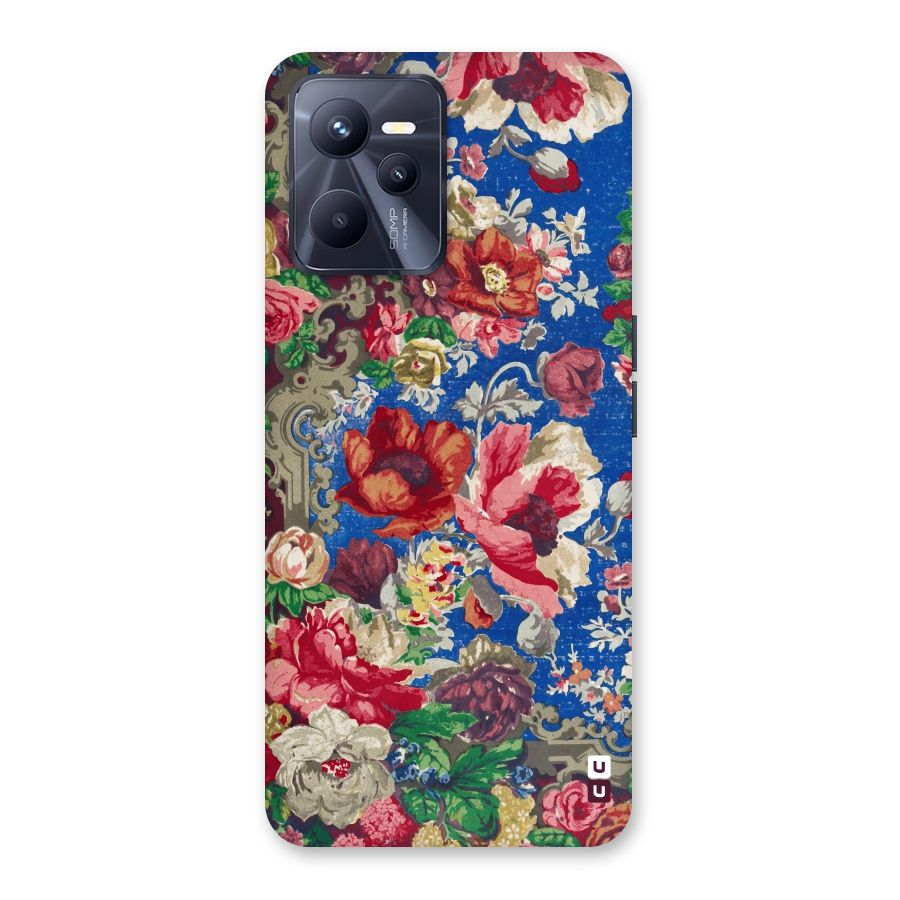 Block Printed Flowers Back Case for Realme C35