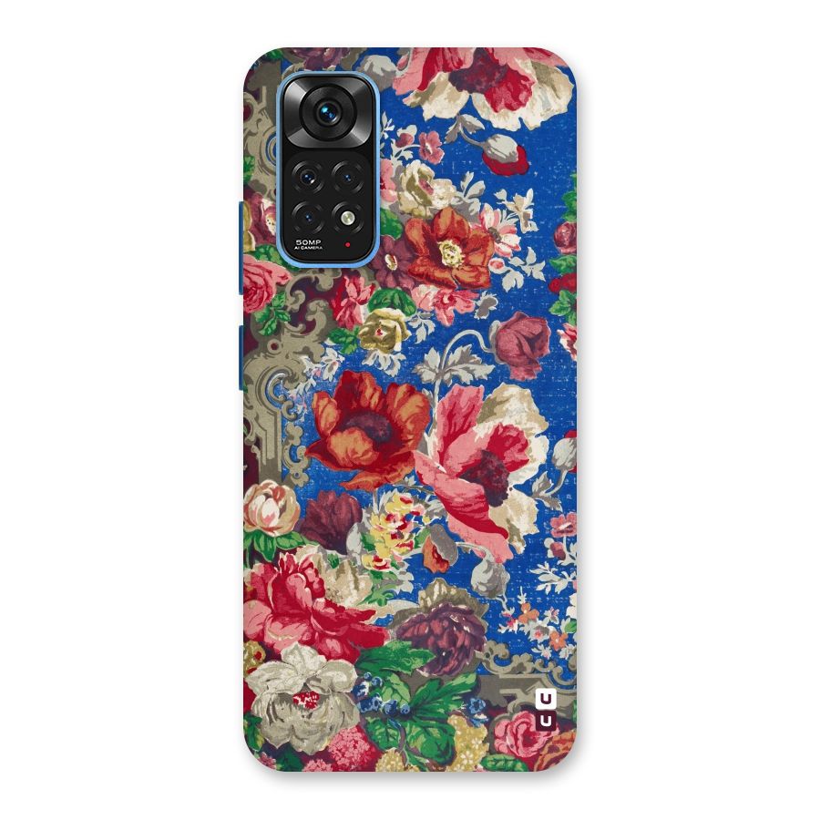Block Printed Flowers Back Case for Redmi Note 11S