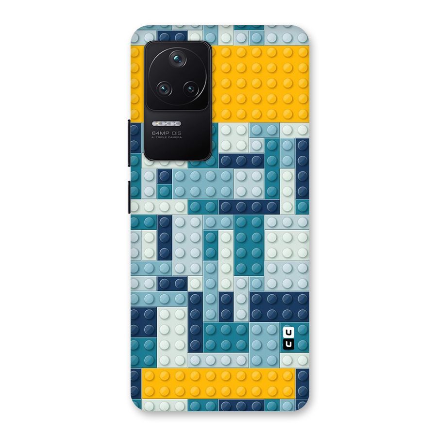 Blocks Blues Back Case for Poco F4 5G