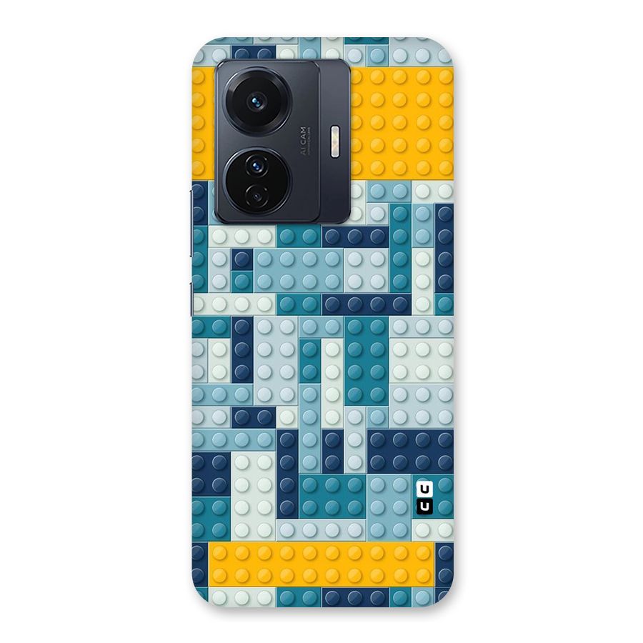 Blocks Blues Back Case for Vivo T1 Pro