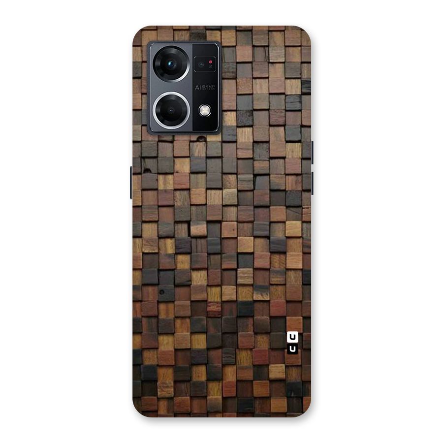 Blocks Of Wood Glass Back Case for Oppo F21 Pro 5G