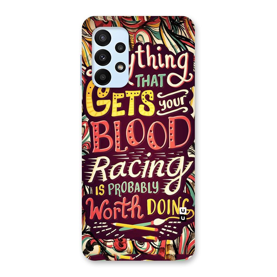 Blood Racing Back Case for Galaxy A23