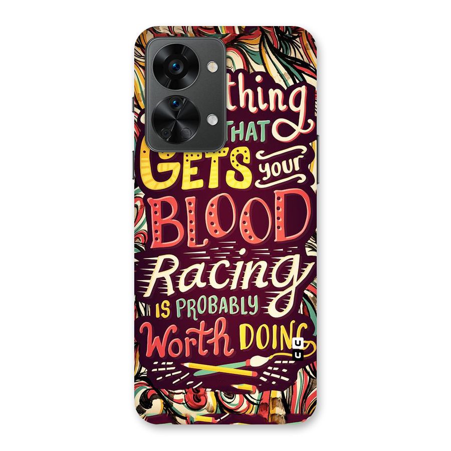 Blood Racing Back Case for OnePlus Nord 2T