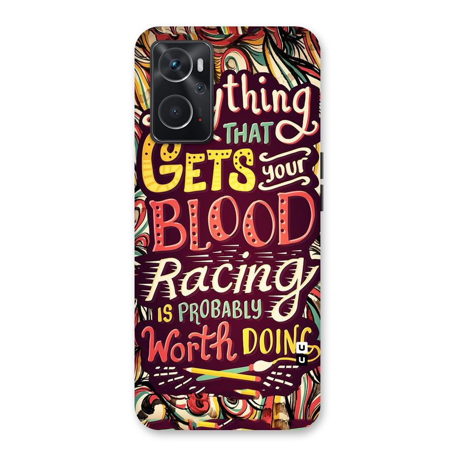 Blood Racing Back Case for Oppo K10 4G