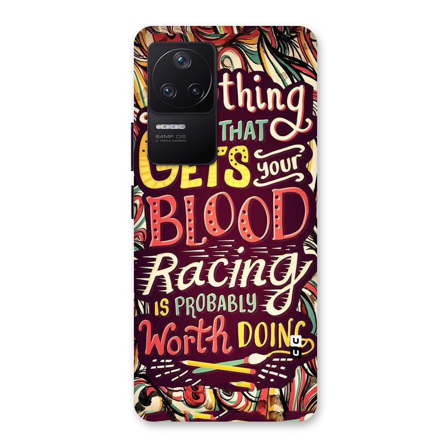 Blood Racing Back Case for Poco F4 5G