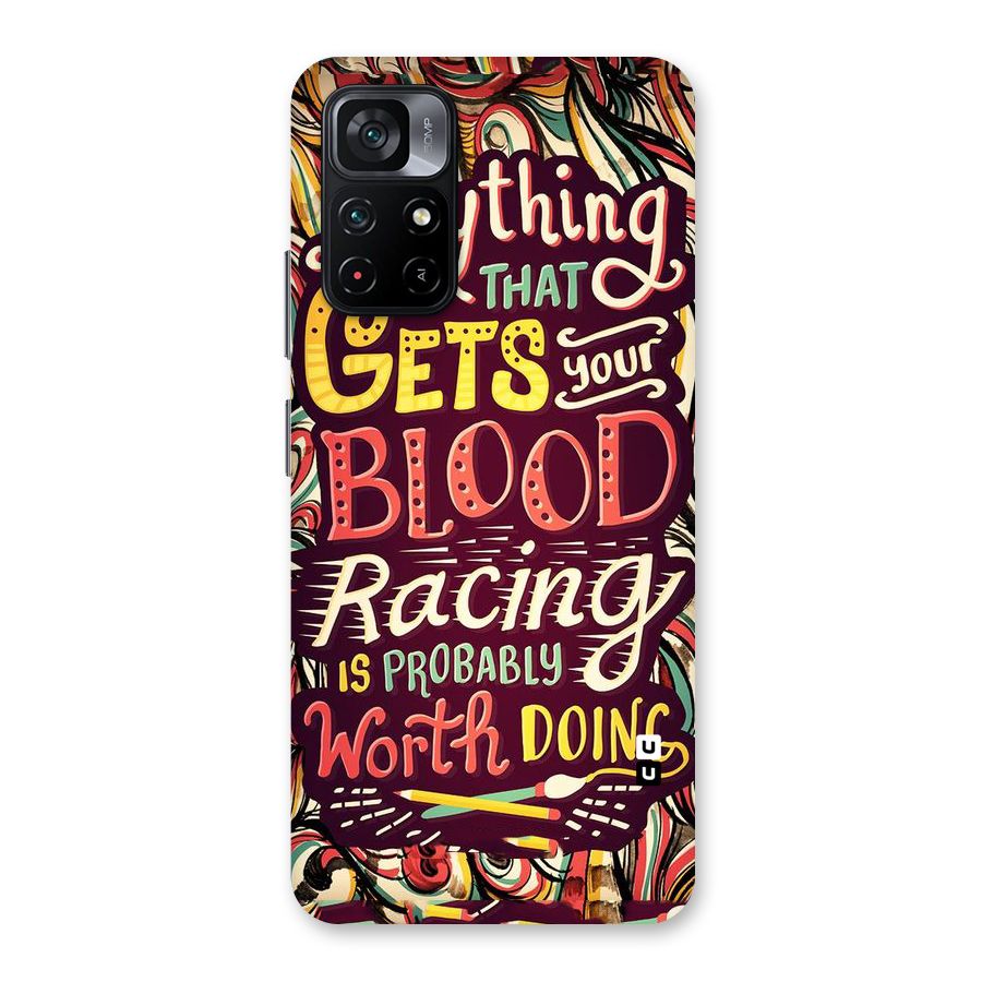 Blood Racing Back Case for Poco M4 Pro 5G