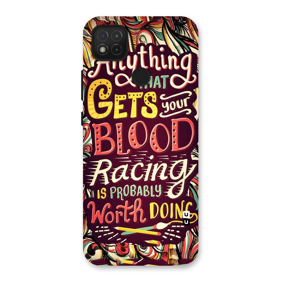 Blood Racing Back Case for Redmi 9 Activ